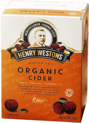 Henry Westons Organic Cider 6% 300cl BIB-0