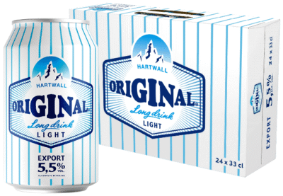 Hartwall Original Long Drink Light 5,5% vol 33CL x 24-0