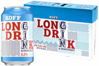 Koff Long Drink Grapefruit 5,5% 33CL x 24-0