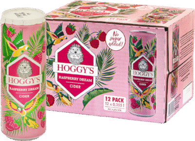 Hoggys Raspberry Dream 4,5% vol 35,5CL 12-pack-0