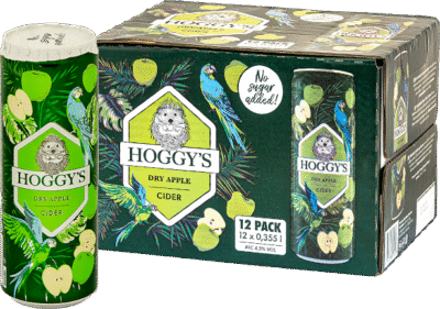 Hoggys Dry Apple Cider 4,5% vol 35,5CL 12-pack-0