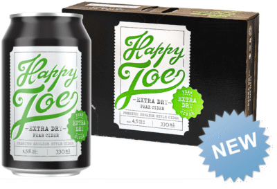 Happy Joe Extra Dry Pear Cider 4,5% vol 33CL x 24-0