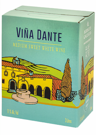 Vina Dante Medium Sweet White 11% 300cl BIB-0