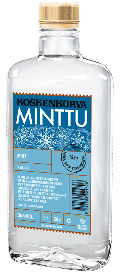 Koskenkorva Minttu 35% vol 50cl PET-0