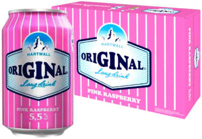 Hartwall Original Long Drink Pink Raspberry 5,5% vol 33CL x 24-0