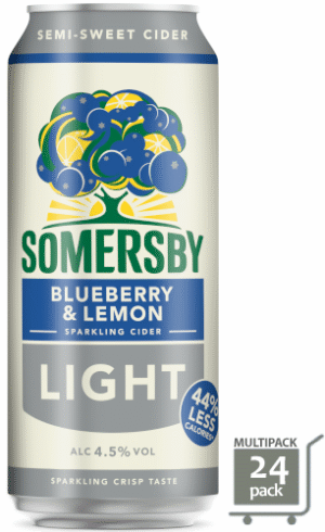 Somersby Blueberry & Lemon Light Cider 4,5% vol 50cl x 12-0
